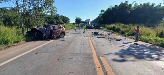 Vídeo mostra destruição em acidente que matou mulher na BR-163