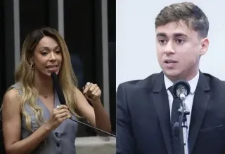Erika Hilton aciona o STF contra Nikolas Ferreira por uso de celular em visita a Bolsonaro