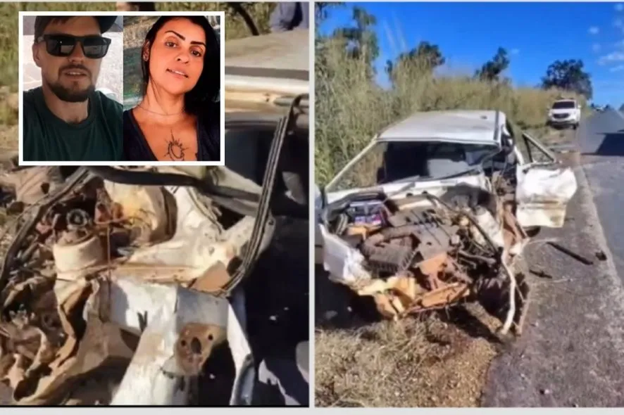 Casal morre em acidente na MT-351; duas crianças ficam feridas