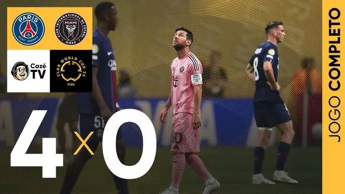 PSG goleia Inter Miami e avança às quartas de final da Copa de clubes