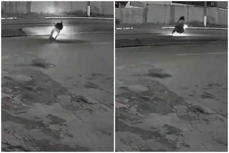 Mulher morre após atravessar canteiro, cair e atingir poste em MT