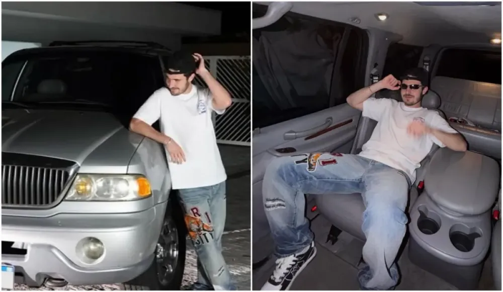 Filho abre garagem de Gugu Liberato e mostra carro favorito do pai
