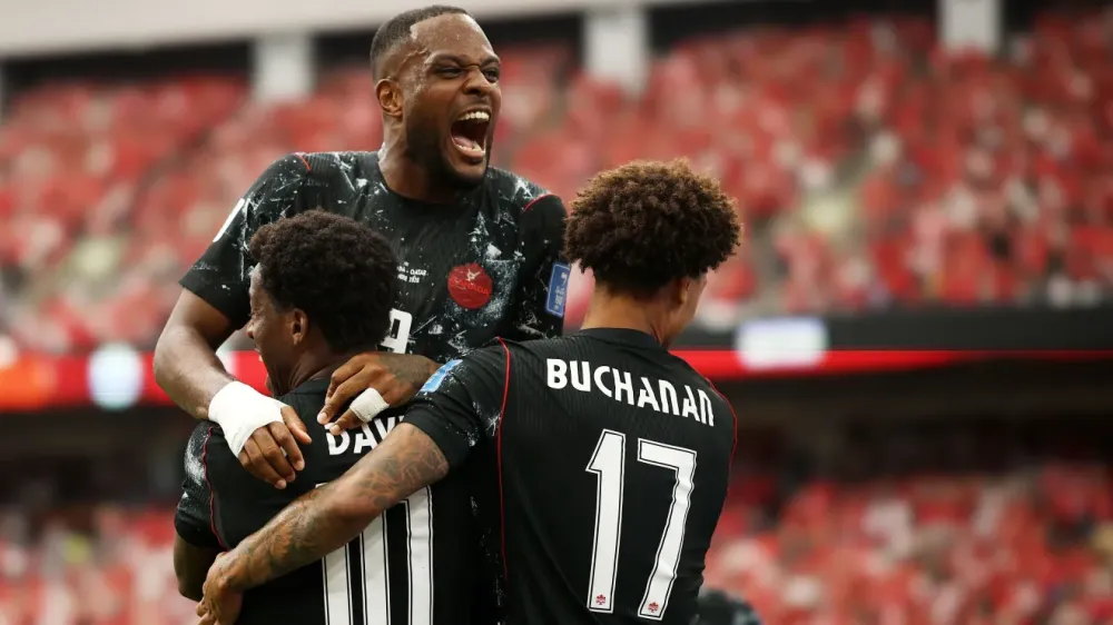 Jonathan David em Canada x Catar na Copa do Mundo 2026 • (Photo by Jared C. Tilton - FIFA/FIFA via Getty Images)