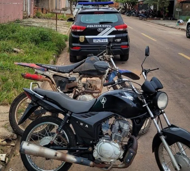 Polícia Civil recupera motocicletas furtadas no pátio do Detran em Itiquira