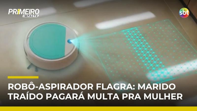 Homem usa robô-aspirador para flagrar traição e é condenado a pagar multa | #PrimeiroImpacto