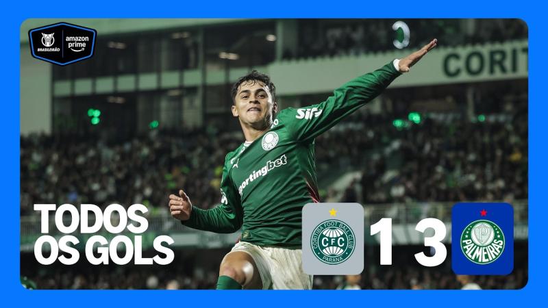 OS GOLS DE CORITIBA 1 x 3 PALMEIRAS | CAMPEONATO BRASILEIRO 2026