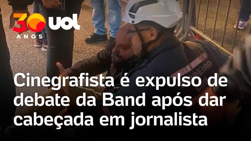 Debate na Band: jornalista é agredido com cabeçada por cinegrafista antes de debate em São Paulo