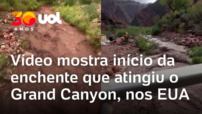 Enchente no Grand Canyon: vídeo mostra temporal que provocou inundações nos EUA