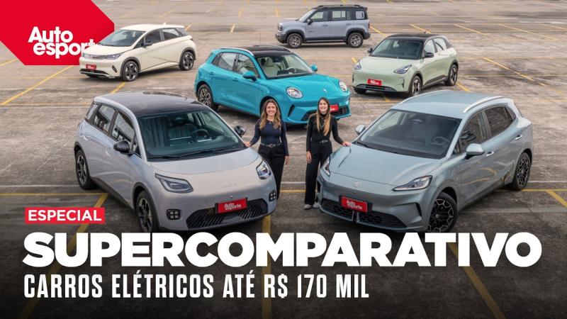 Qual o MELHOR ELÉTRICO DO BRASIL até R$ 170 mil? Aion UT, Dolphin, EX2, MG4 Urban, Ora 5 ou Spark? / Autoesporte