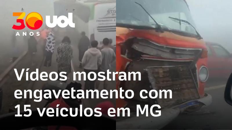 Acidente em Betim: Vídeos mostram destruição em engavetamento com 15 veículos