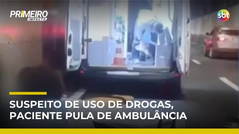 Paciente pula de ambulância em movimento durante transferência | #PrimeiroImpacto