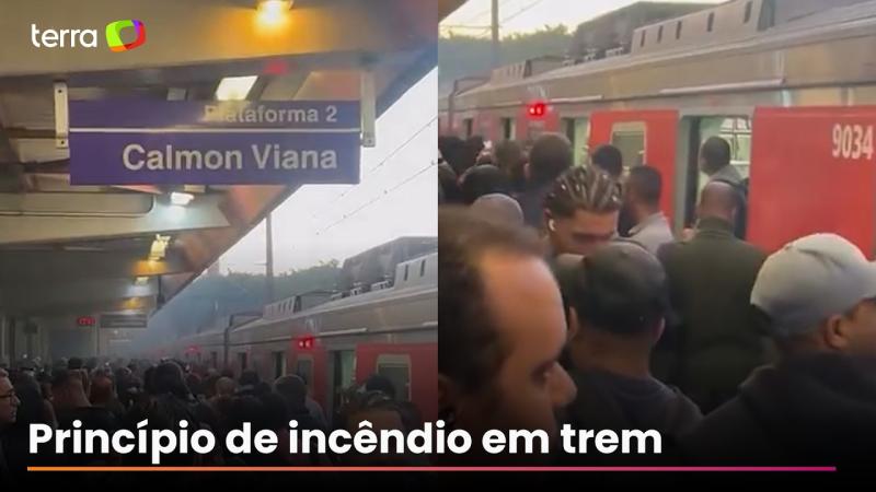 Trem é evacuado após princípio de incêndio em linha de São Paulo; veja vídeo