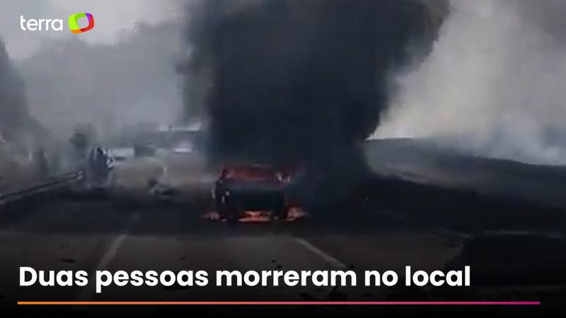 Caminhão de combustível explode e deixa mortos na Via Dutra, no RJ; veja vídeo
