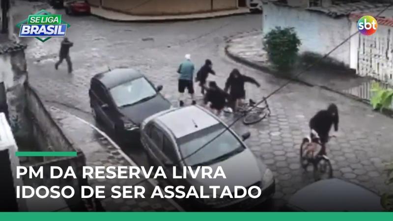 PM da reserva reage e salva idoso de tentativa de assalto; bandidos correram