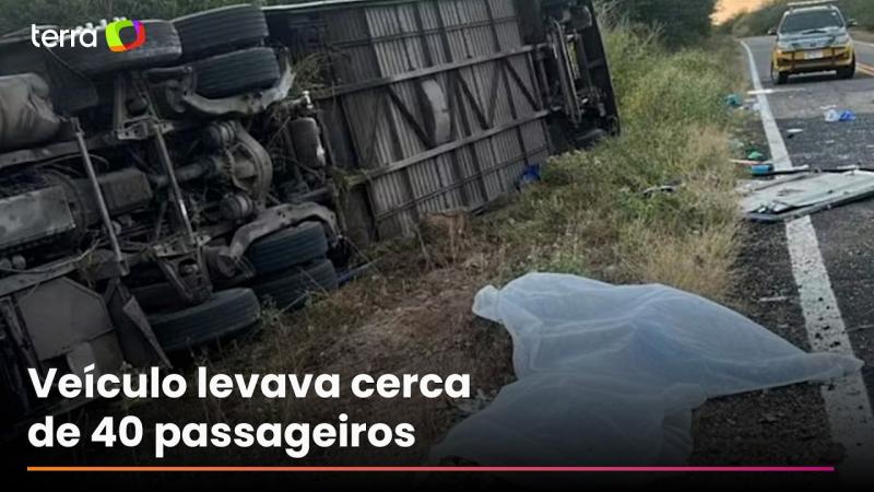 Acidente com ônibus de time de basquete deixa mortos e feridos no Ceará; assista ao vídeo