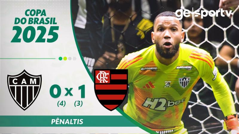 ATLÉTICO-MG 0 (4) X (3) 1 FLAMENGO | PÊNALTIS | COPA DO BRASIL 2025