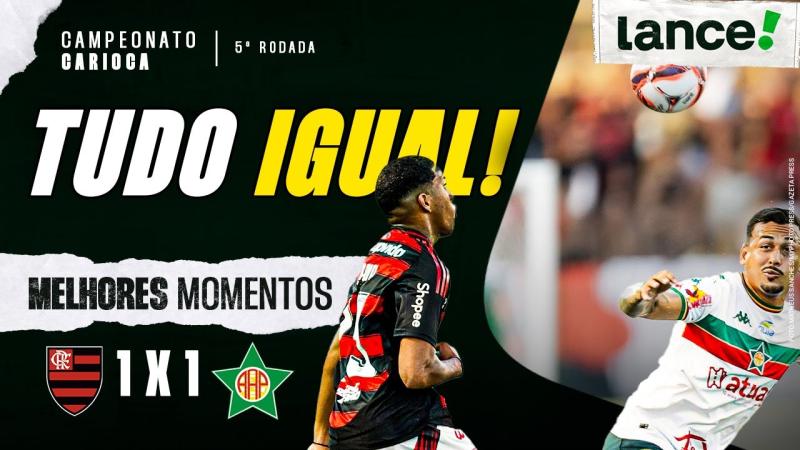 FLAMENGO 1 X 1 PORTUGUESA - MELHORES MOMENTOS - CARIOCÃO 2026 - 5ª RODADA