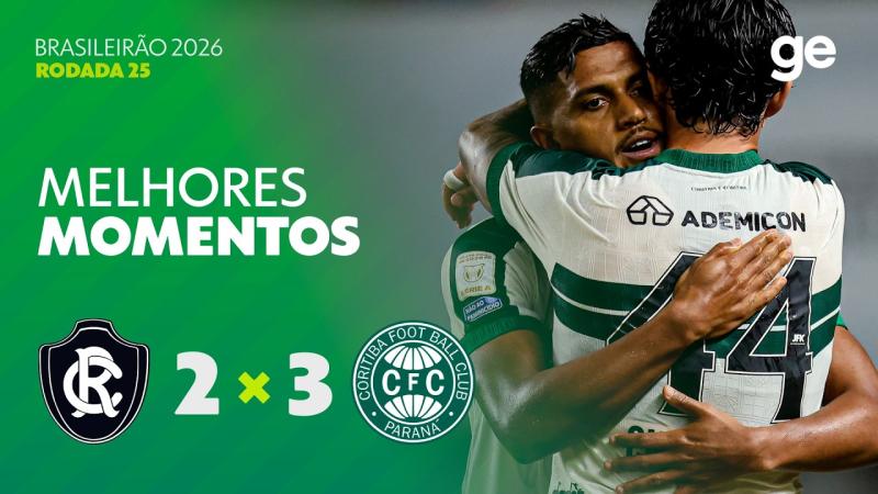 REMO 2 X 3 CORITIBA | MELHORES MOMENTOS | 25ª RODADA | BRASILEIRÃO 2026 | ge.globo