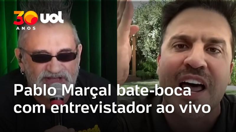 Pablo Marçal bate-boca com Regis Tadeu ao vivo durante entrevista; veja vídeo