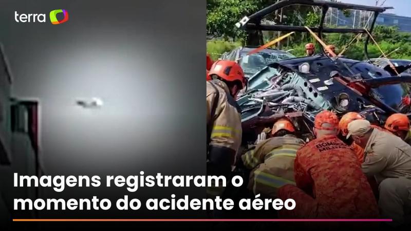 Vídeo flagra colisão entre helicópteros que matou seis pessoas no Rio; veja momento