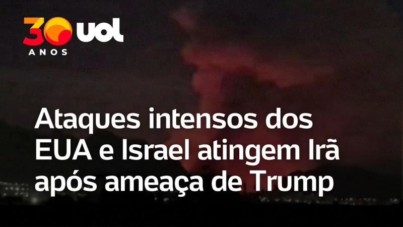 Irã sofre novos ataques de Estados Unidos e Israel após ultimato de Donald Trump; veja